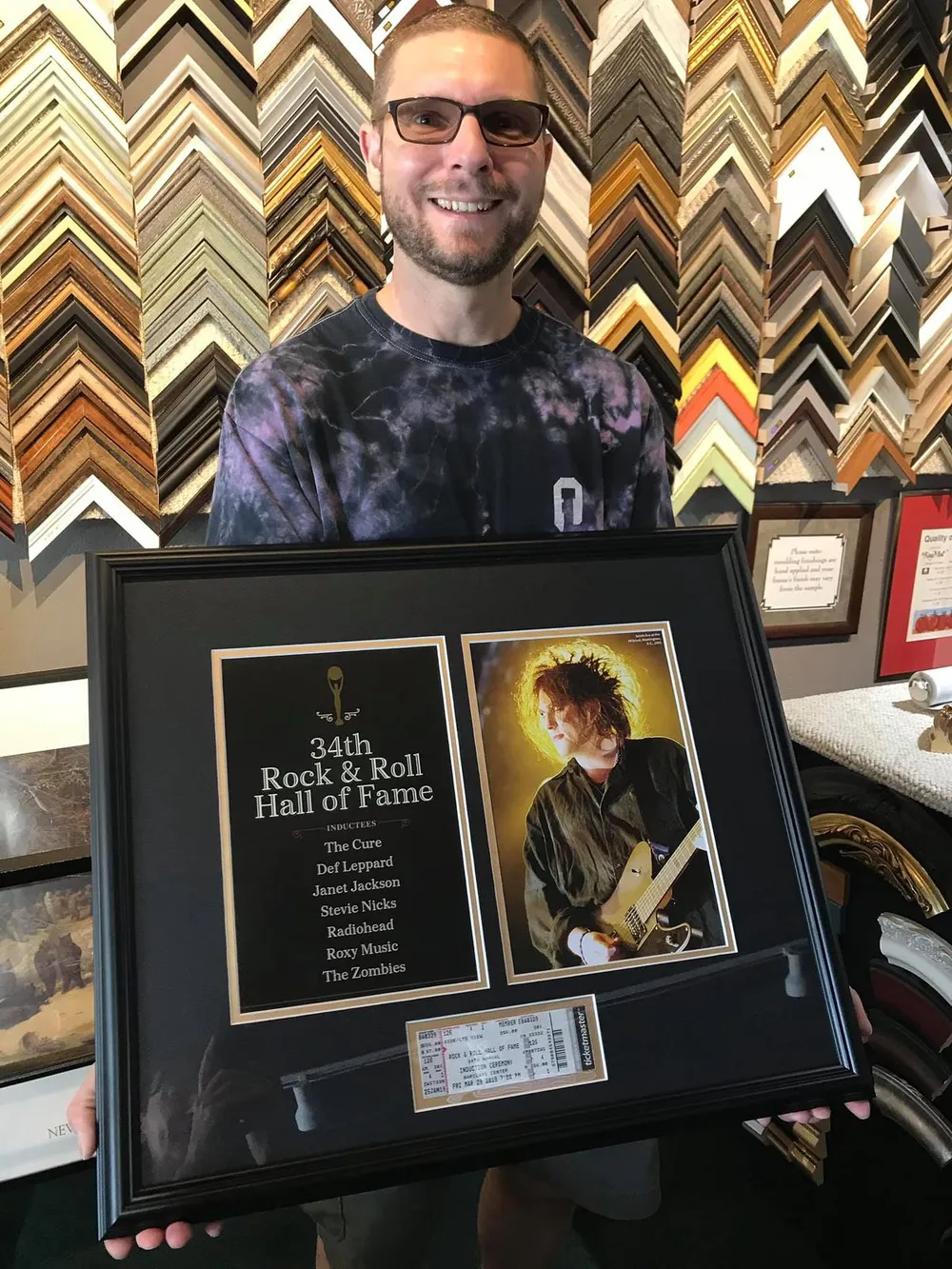 Framed book